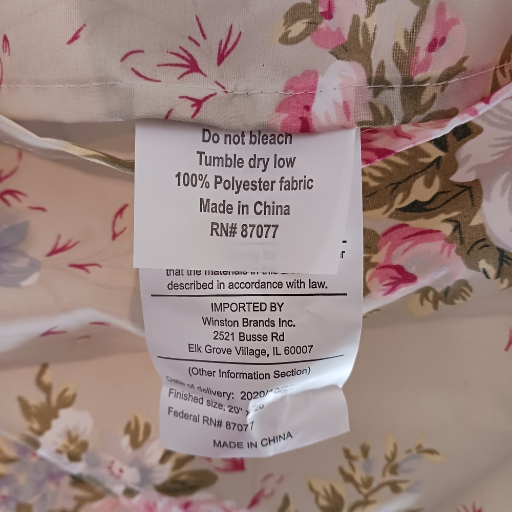2 New! Pillowcases Winston brand Pink White & Green,Blue,Size 20"×26",Gift it.🎁 - Picture 4 of 13